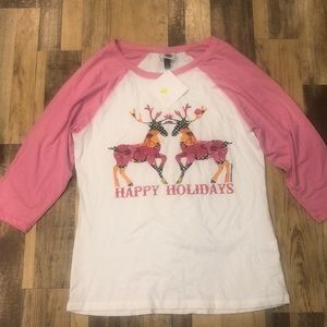 Christmas raglan shirt